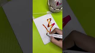 Easy and Beautiful Arabic Calligraphy  part117  C for Color cforcolor calligraphy [upl. by May]