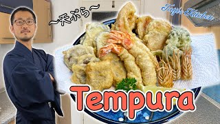 How to cook TEMPURA 🍤 〜天ぷら〜  easy Japanese home cooking recipe [upl. by Dnomed213]