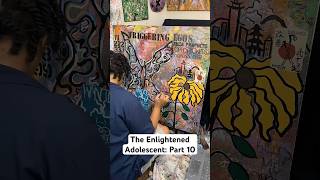 The Enlightened Adolescent Part 10 abstractart artist art painting acrylic abstractpainting [upl. by Atnohs661]