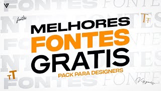 MELHOR PACK DE FONTES PARA DESIGNERS GRATÍS 2022  DOWNLOAD NA DESCRIÇÃO [upl. by Nnaid]