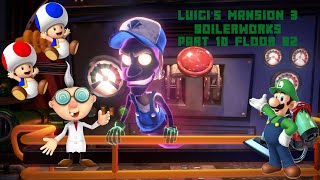 Luigis Mansion 3  100 walkthrough  part 10  floor B2  Boilerworks [upl. by Nolitta]