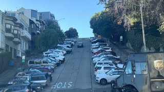 Driving Up Insanely Steep Road In San Francisco [upl. by Esineg95]