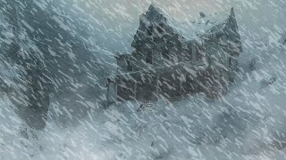 Winter Snowstorm White Noise Intense Blizzard on a Mountain Village┇Snowfall ampWind Sounds for sleep [upl. by Esil]