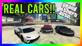 GTA 5  How to Install Real Cars in GTA 5 Lambos Ferraris and More [upl. by Ratna900]