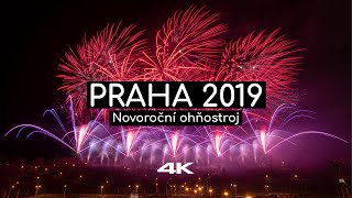 💥 4K  Novoroční ohňostroj Praha 2019  Makalu Fireworks [upl. by Nalon]