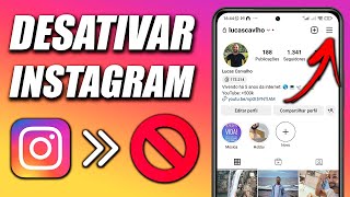 COMO DESATIVAR INSTAGRAM TEMPORARIAMENTE [upl. by Busch424]