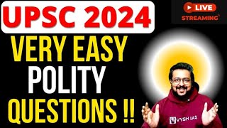 UPSC 2024 Prelims Analysis  Polity questions  Source and Proof  Vysh vs UPSC 2024  cut off mark [upl. by Nyltak]