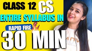 🔥Revise Complete Syllabus in 30 Minutes  CBSE Class 12 Computer Science class12 ai devin [upl. by Evaleen771]