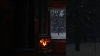 Relax by the cozy winter fireplace httpswwwyoutubecomliveG9AEnvfL38 relaxcozy snow [upl. by Gigi]