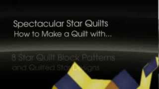 quotHow to Make a Quilt with 8 Star Quilt Block Patterns and Quilted Star Designsquot eBook [upl. by Tingley]