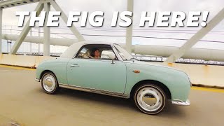 Her NISSAN FIGARO has finally arrived from Japan [upl. by Ytirev]