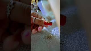 Red glitter nail art 🎨 [upl. by Eniladam649]