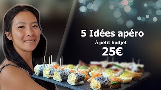 5 IDEES APERITIFS A PETIT BUDGET  25€ POUR LES FETES  RELAX  NOEL 2023 [upl. by Maibach]