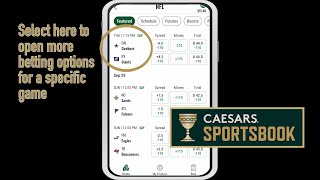 How to place a bet on Caesars Sports Book App  2024 [upl. by Anrak297]