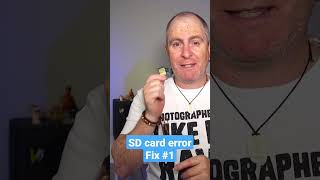 Camera SD card error  simple fix [upl. by Sherwood711]