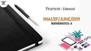 1MA12FJUNE2019  Edexcel Level 1  Level 2 GCSE Mathematics  2019  JUNE 1MA12FJ19 [upl. by Jehiah]