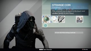 How to use the Strange Coin  Destiny Tutorial  Xûr [upl. by Ardnaek]