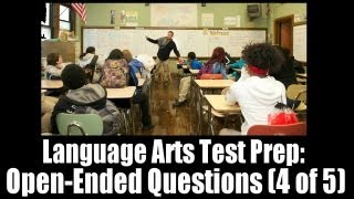 Language Arts Test Prep Answering OpenEnded Questions Lesson 4 of 5 [upl. by Ahsinna]