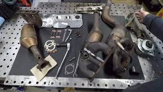 E46 xi exhaust manifold replacement  Sleetwagon 11 [upl. by Enilegnave862]