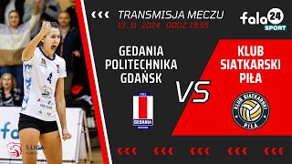 Gedania Politechnika Gdańsk  KS Piła  1 Liga siatkówki kobiet [upl. by Viole628]