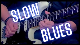 Super Slow Blues Guitar Backing Track  D Minor [upl. by Hanyaz]