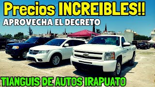 🤑 Precios INCREIBLES 👍 Aprovecha EL DECRETO y ven por la tuya Tianguis de autos Americanos Irapuato [upl. by Naivad]