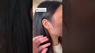 As requested how to style 3 lobe piercings ✨🫶 [upl. by Dnomal]