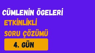 CÜMLENİN ÖGELERİ SORU ÇÖZÜMÜ  TYT TÜRKÇE KAMPI 4 GÜN yks yks2025 [upl. by Lot275]