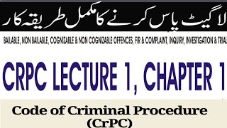 CRPC LAW GAT LECTURE 1 I Chapter 1 I Sec 15 I LAW GAT 2024 [upl. by Marba]