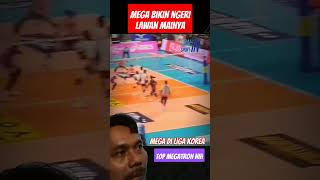 volleyball DASYATNYA MEGATRON DI VLEAGUE KOREA BIKIN LAWAN MENGHINDAR shorts megatron korea [upl. by Airrehs]