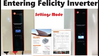 Setting Felicity Inverter for First Use [upl. by Teriann]