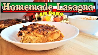 Power Air Fryer Oven  Easy Homemade Air Fried Lasagna [upl. by Ppik519]