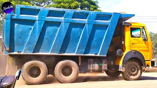 BANGLA TRUCKS 314  Tata 2518 tipper  Truck Spotting  Truck Sound  The 10 wheeler beast [upl. by Kirstin]