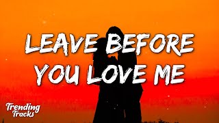 Marshmello x Jonas Brothers  Leave Before You Love Me Lyrics [upl. by Oretos179]