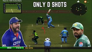 Can I score 150 with only D Shot  India vs Pakistan Cricket Match  EA Sports Cricket 2007 [upl. by Dier]