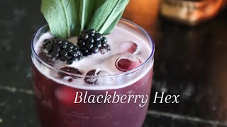 Halloween Cocktail Blackberry Hex Margarita [upl. by Durwyn]