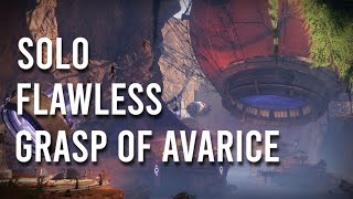 Solo Flawless Grasp of Avarice Dungeon Warlock  Destiny 2 [upl. by Thacker150]