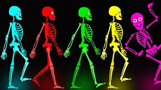 Five Skeletons Went Out One Night Halloween Song  Scary Nursery Rhymes By Teehee Town [upl. by Selym]