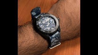 Tag Heuer Aquaracer Camouflage 300M Calibre 5 watch review by Horology Middle East [upl. by Linders]