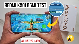 Redmi K50i Pubg Test Heating and Battery Test  90 FPS Pubg At Just ₹21499 😱 [upl. by Christa159]