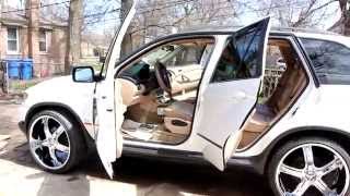 MOOSIEMAN MY CLEAN BMW X5 ON 24S PART 2 OF 2 VIDEO CLIPS [upl. by Jankell]