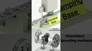 Type of intermittent reciprocating mechanism and auto metal scraping automobile shorts scraping [upl. by Elyk]