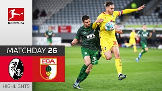 SC Freiburg  FC Augsburg  20  Highlights  Matchday 26 – Bundesliga 202021 [upl. by Wesle]