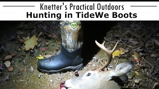 DEER HUNTING AND WORKING IN TIDEWE BOOTS [upl. by Arihsat651]