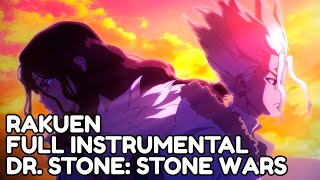 RAKUEN  Dr Stone OP 3 【FULL INSTRUMENTAL】 [upl. by Carmelita146]