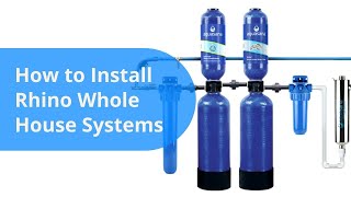 How to Install the Aquasana Rhino® Whole House Filter [upl. by Aenej]