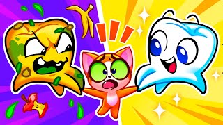 Teeth Stories for Kids 🦷 Yellow or White 🪥 Brush Your Teeth by PurrPurr😻 [upl. by Rebhun]