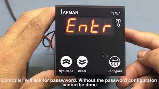 How To Configure Tapman Temperature Controller [upl. by Anawed]