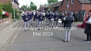 Schützenfest in GVMüchrath Der Aufmarsch zur Parade im Mai 2024 [upl. by Berne]