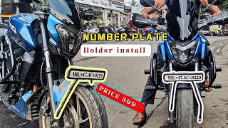 Bajaj Dominar 400  modified Number Plate Holder modified dominar400 [upl. by Sarad]